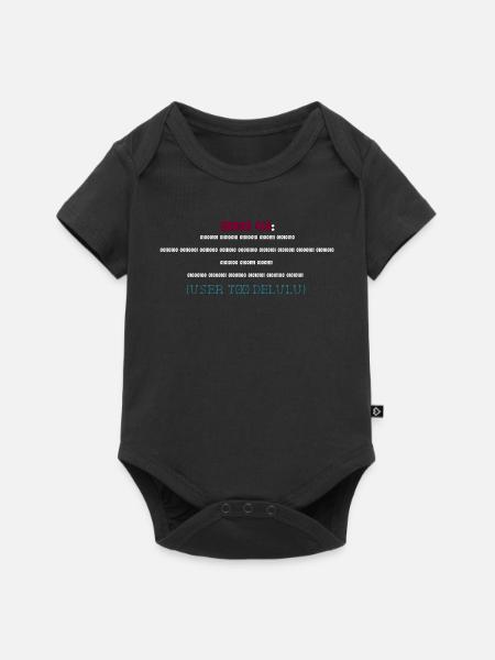 Error 418: User Too Delulu - Baby Premium Kurzarmbody - Schwarz