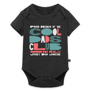 Cool Dads Club - Dad Father's Day Gift - Baby Premium short-sleeve bodysuit - black - Front