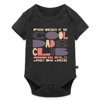 Cool Dads Club - Dad Father's Day Gift - Baby Premium short-sleeve bodysuit - black - Front