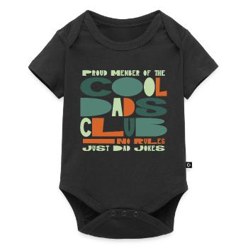 Cool Dads Club - Dad Father's Day Gift - Baby Premium short-sleeve bodysuit - black - Front