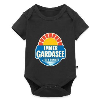 Immer Gardasee jeden Sommer, Lake Garda Vacation - Baby Premium Kurzarmbody - Schwarz - Vorne