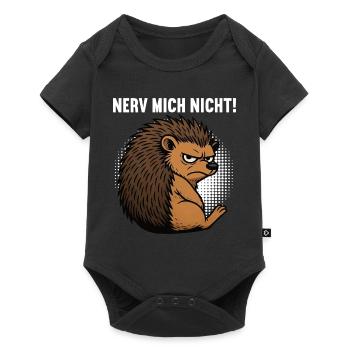 Nerv Mich Nicht Igel Igelliebhaber Igelfan Stachel - Baby Premium Kurzarmbody - Schwarz - Vorne