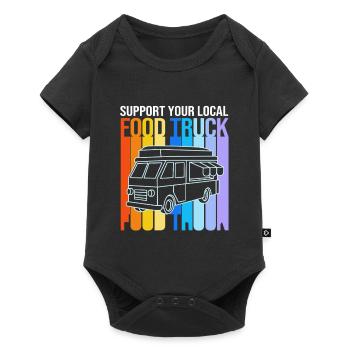 Camion de Snacks Food - Body à manches courtes Premium Bébé - noir - Devant