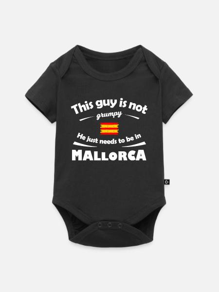 Mallorca Inselglück – Nicht Grumpy - Baby Premium Kurzarmbody - Schwarz