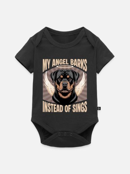Rottweiler Rottie Dog Breed - Baby Premium Kurzarmbody - Schwarz