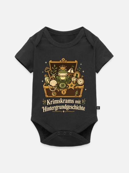 Krimskrams mit Hintergrundgeschichte - Baby Premium Kurzarmbody - Schwarz