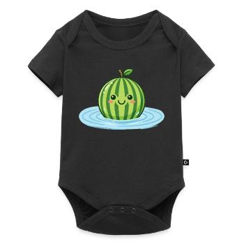 Éclaboussures de pastèque, ambiances de piscine d’été, mesdames - Body à manches courtes Premium Bébé - noir - Devant