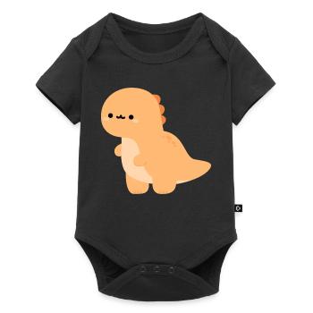 Baby Tyrannosaurus rex Teddy - Baby Premium short-sleeve bodysuit - black - Front