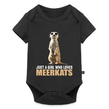 Suricate Erdmännchen - Body à manches courtes Premium Bébé - noir - Devant