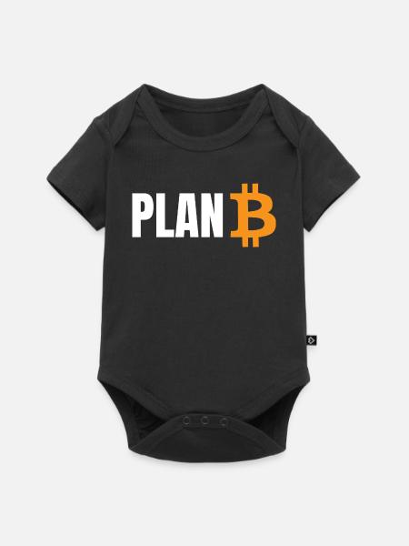 Plan Bitcoin - Baby Premium Kurzarmbody - Schwarz