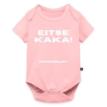 Gents_Dialect_T-shirt_Belgische_Streetwear - Baby Premium Kurzarmbody - Rosa - Vorne