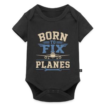 Aeronautical Engineer Aircraft Technology Maintenance - Baby Premium short-sleeve bodysuit - black - Front