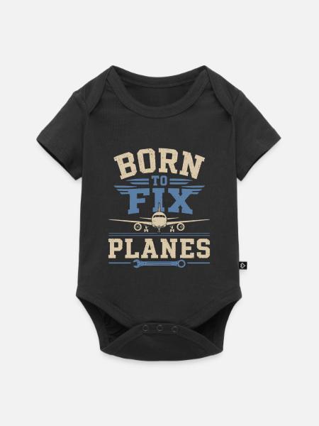 Luftfahrt Ingenieur Flugzeugtechnik Wartung - Baby Premium Kurzarmbody - Schwarz