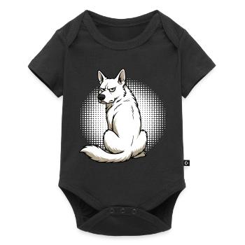 White Shepherd Shepherd Shepherd Dogs - Baby Premium short-sleeve bodysuit - black - Front