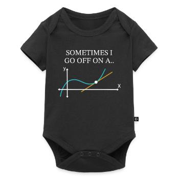 Sometimes I Go Off On A Tangent Funny Math  - Baby Premium short-sleeve bodysuit - black - Front