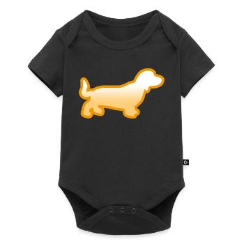 Dachshund - Baby Premium short-sleeve bodysuit - black - Front