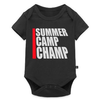 Summer Camp Champ Fun Kids Outdoor Adventure - Baby Premium short-sleeve bodysuit - black - Front