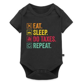 Eat Sleep Control Repeat - Baby Premium short-sleeve bodysuit - black - Front