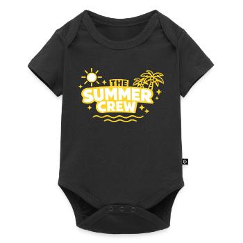 The Summer Crew: Sun Palm & Waves - Baby Premium short-sleeve bodysuit - black - Front