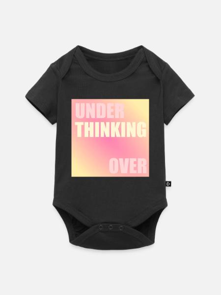 Denken - Baby Premium Kurzarmbody - Schwarz