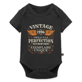 Millésime Fabriqué En 1996 Vieilli à La Perfection - Body à manches courtes Premium Bébé - noir - Devant