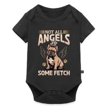 Bouledogue français Race de chien Frenchie - Body à manches courtes Premium Bébé - noir - Devant