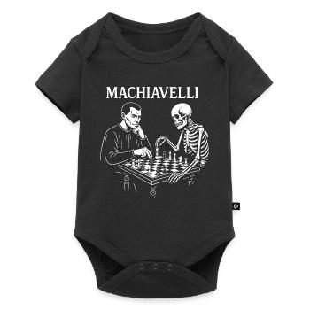 Machiavelli Playing Chess with Skeleton - Baby Premium short-sleeve bodysuit - black - Front