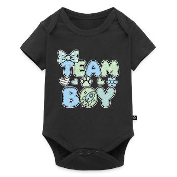 Révélation du sexe : Équipe Boy Baby Shower Grossesse - Body à manches courtes Premium Bébé - noir - Devant