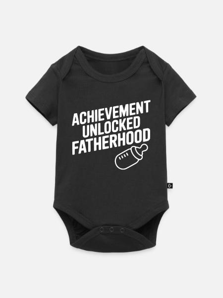 Erfolg: Freigeschaltete Vaterschaft - Baby Premium Kurzarmbody - Schwarz