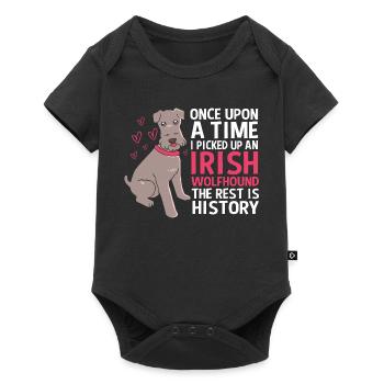 Irish wolfhound - Baby Premium short-sleeve bodysuit - black - Front