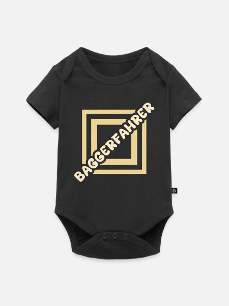 Baggerfahrer - Baby Premium Kurzarmbody - Schwarz