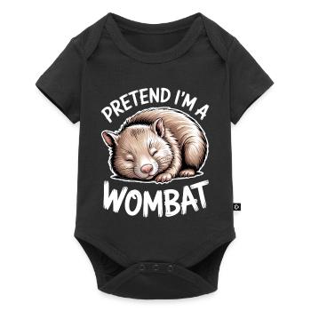 Dictons Wombat Drôle de cadeau Wombat - Body à manches courtes Premium Bébé - noir - Devant
