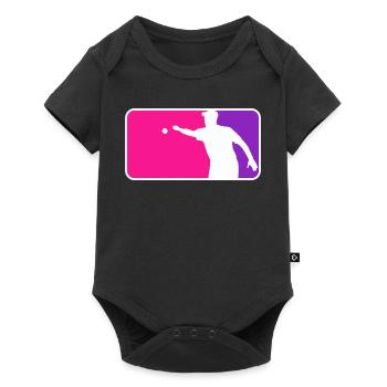 Petanque Boule Petanca Style Major League Rose - Body à manches courtes Premium Bébé - noir - Devant