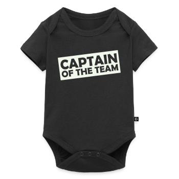 captain_of_the_team- - Baby Premium Kurzarmbody - Schwarz - Vorne