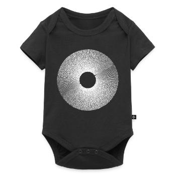 Iris Ringburst Radial Pattern - Baby Premium short-sleeve bodysuit - black - Front