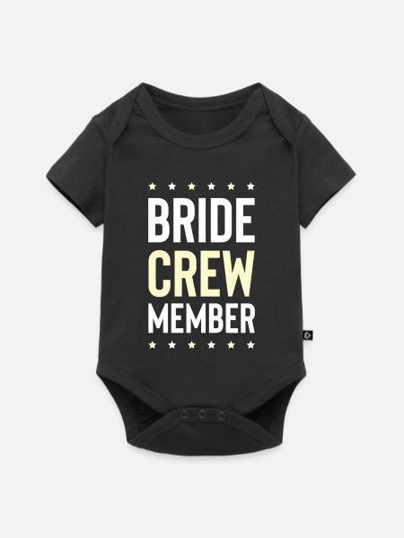 Bride Crew - Baby Premium Kurzarmbody - Schwarz