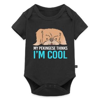 Péningois pékinois - Body à manches courtes Premium Bébé - noir - Devant