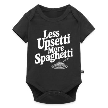 Less Upsetti More Spaghetti - Baby Premium short-sleeve bodysuit - black - Front