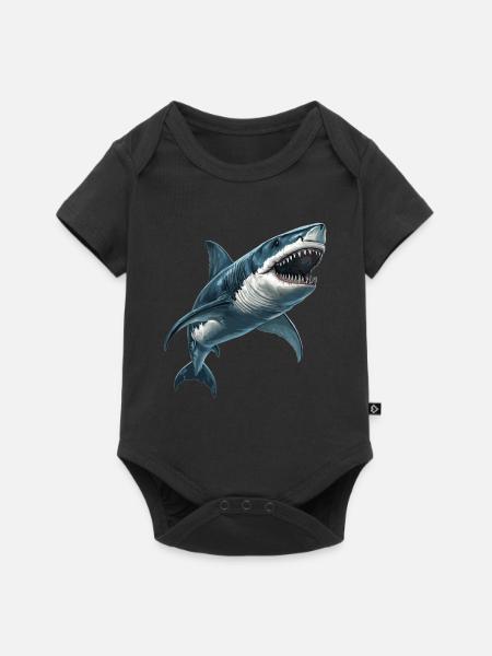 Haie Hai - Baby Premium Kurzarmbody - Schwarz