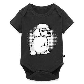 Caniche Caniche Propriétaire Caniche Amoureux Caniche Chien - Body à manches courtes Premium Bébé - noir - Devant