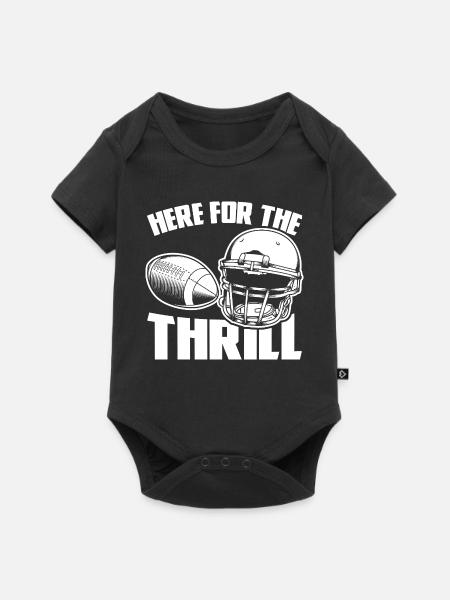 Hier für den Nervenkitzel - Baby Premium Kurzarmbody - Schwarz