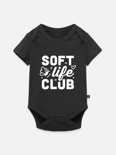 Softlife-Club - Baby Premium Kurzarmbody - Schwarz