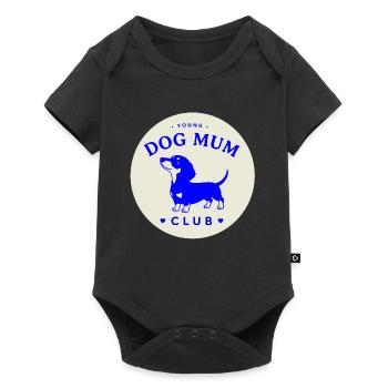 Young Dog Mom Club Logo - Baby Premium short-sleeve bodysuit - black - Front