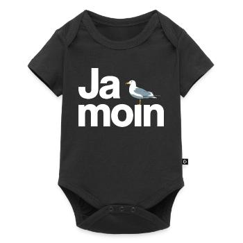 Ja Moin Norddeutschland Hamburg Gamer Meme Moin - Baby Premium Kurzarmbody - Schwarz - Vorne