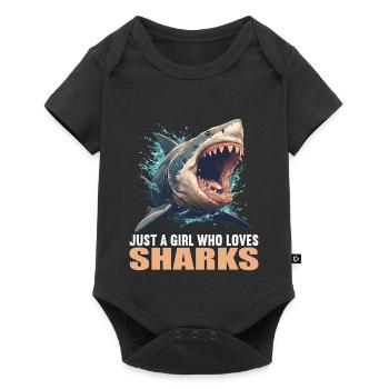 Requins Requin - Body à manches courtes Premium Bébé - noir - Devant
