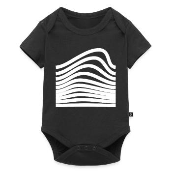 Conception ondulée et audacieuse - Body à manches courtes Premium Bébé - noir - Devant