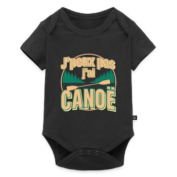 J'peux pas j'ai CANOE - Body à manches courtes Premium Bébé - noir - Devant