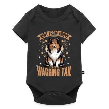 Shetland Sheepdog Sheltie Dog Breed - Baby Premium short-sleeve bodysuit - black - Front