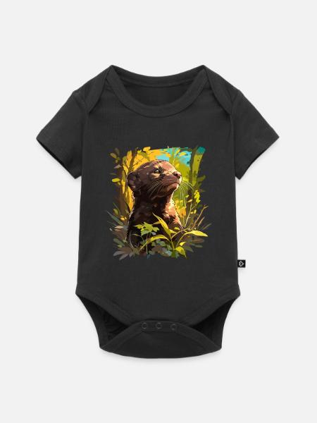Nerze Nerz - Baby Premium Kurzarmbody - Schwarz