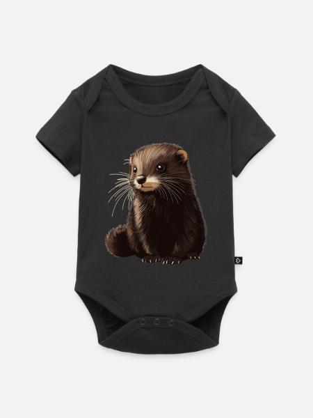 Nerze Nerz - Baby Premium Kurzarmbody - Schwarz